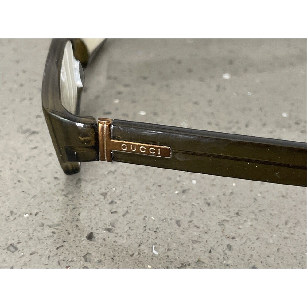 Gucci GG 1444 988 Brown Rectangular Eyeglasses Frames ONLY 130 Full Rim Italy - Picture 4 of 15